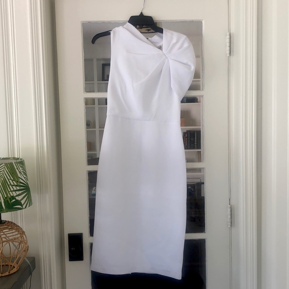 White Midi Alice and Olivia Dress